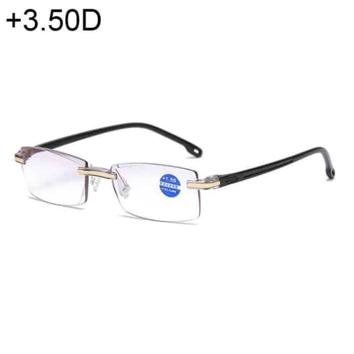 OG1450B.jpg Randlose Presbyopie-Brille mit blauen Anti-Blue-Ray-Filmgläsern, +3,50D – Bild 1