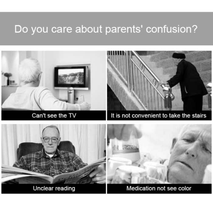 Randlose Presbyopie-Brille mit blauen Anti-Blue-Ray-Filmgläsern, +3,50D – Bild 10