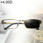 Photochrome Presbyopie-Brille mit doppeltem Verwendungszweck, +4.00D