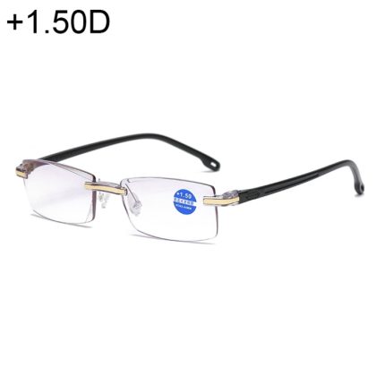 Randlose Anti-Blue-Ray-Blaufilmlinsen Presbyopiebrille, +1,50D