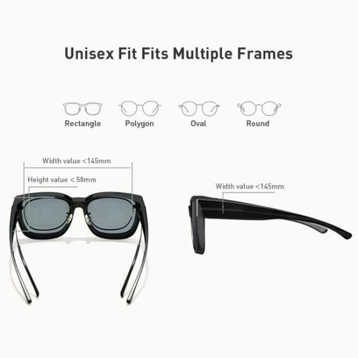 Original Xiaomi Mijia UV400 polarisierte Sonnenbrille, kompatibel mit Myopie-Brillen – Bild 3