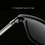 Männer Retro Mode Aluminium Magnesium Rahmen UV400 polarisierte Sonnenbrille – Bild 5