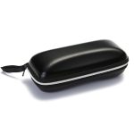 Sonnenbrille PU Leder Shell Zipper Glasses Case Box, Größe: 16,5 * 6cm