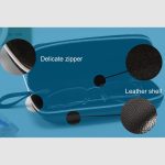 Sonnenbrille PU Leder Shell Zipper Glasses Case Box, Größe: 16,5 * 6cm – Bild 5
