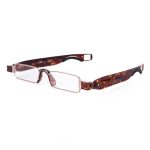 Tragbare, zusammenklappbare, um 360 Grad drehbare Presbyopie-Lesebrille mit Stiftaufhängung, +1,50D – Bild 2