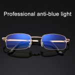 Zusammenklappbare Anti-Blue-Ray-Presbyopie-Lesebrille mit Etui und Reinigungstuch, +4.00D – Bild 4