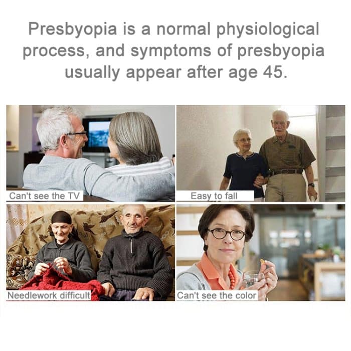 Zusammenklappbare Anti-Blue-Ray-Presbyopie-Lesebrille mit Etui und Reinigungstuch, +4.00D – Bild 10