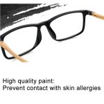 Schwarzer Rahmen Federscharnier Anti Fatigue & Blue-Ray Presbyopic Brille, + 4.00D – Bild 5