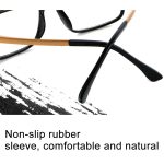 Schwarzer Rahmen Federscharnier Anti Fatigue & Blue-Ray Presbyopic Brille, + 4.00D – Bild 6