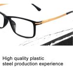 Schwarzer Rahmen Federscharnier Anti Fatigue & Blue-Ray Presbyopic Brille, + 4.00D – Bild 7