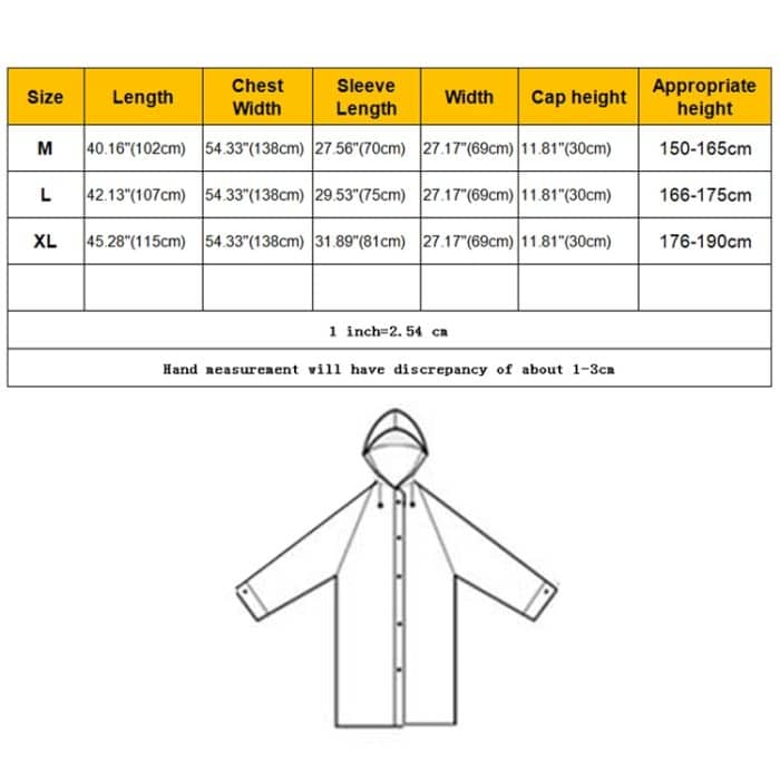 Modischer, leichter, transparenter, gefrosteter EVA-Regenmantel für Erwachsene mit großem Hut und Taschengröße: L – Bild 7