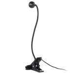 3W 360-Grad-Drehung USB-Metall-LED-Licht mit flexiblem Hals und warmweißem Licht mit Schalter und Clip – Bild 3