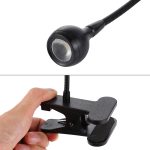 3W 360-Grad-Drehung USB-Metall-LED-Licht mit flexiblem Hals und warmweißem Licht mit Schalter und Clip – Bild 5