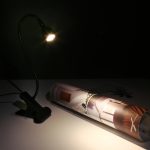 3W 360-Grad-Drehung USB-Metall-LED-Licht mit flexiblem Hals und warmweißem Licht mit Schalter und Clip – Bild 9
