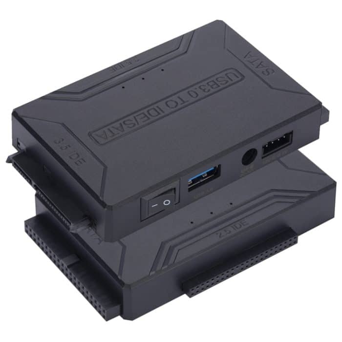 PC2404-1.jpg SATA / IDE zu USB 3.0 Adapter 2,5 / 3,5 Zoll Festplattenadapter Kabelkonverter – Bild 1