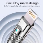 Mech Series 6A 120 W USB-auf-8-Pin-Metallstecker-Silikon-Schnelllade-Datenkabel, Länge: 1,2 m – Bild 2