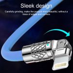 Mech Series 6A 120 W USB-auf-8-Pin-180-Grad-Metallstecker-Schnellladekabel, Länge: 1,2 m – Bild 7