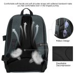 PULUZ Outdoor Tragbarer, wasserdichter, kratzfester Rucksack mit zwei Schultern, tragbare PTZ-Stabilisator-Kameratasche mit Regenschutz für Digitalkamera, DJI Ronin-SC / Ronin-S, Backpack(Black RU), Backpack(Grey RU), Backpack(Grey), Backpack(Blue)... – Bild 4