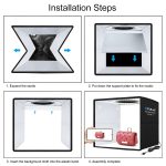 PULUZ 25 cm faltbare tragbare Ringlichtbox mit hohem CRI-Wert von 97, Fotobeleuchtung, Studio-Schießzeltbox mit 12 Farben Hintergründen, Größe: 25 cm x 25 cm x 25 cm, 25cm High CRI Box, 25cm High CRI Box US – Bild 13