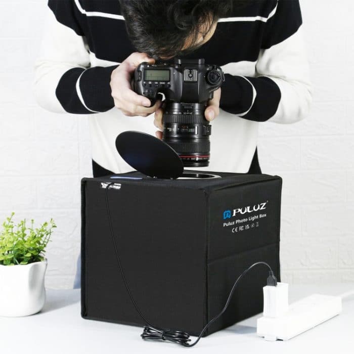 PULUZ 25 cm faltbare tragbare Ringlichtbox mit hohem CRI-Wert von 97, Fotobeleuchtung, Studio-Schießzeltbox mit 12 Farben Hintergründen, Größe: 25 cm x 25 cm x 25 cm, 25cm High CRI Box, 25cm High CRI Box US – Bild 14