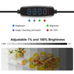 PULUZ 30 cm faltbares, hohes 97 CRI-Ringlicht, Fotobeleuchtung, Studio-Aufnahmezelt, Box-Set mit 6 Hintergrundfarben (Schwarz, Weiß, Orange, Rot, Grün, Blau), aufgeklappte Größe: 30 cm x 30 cm x 30 cm, 30cm Box Black, 30cm Box Black RU, 30cm Box Green ... – Bild 4