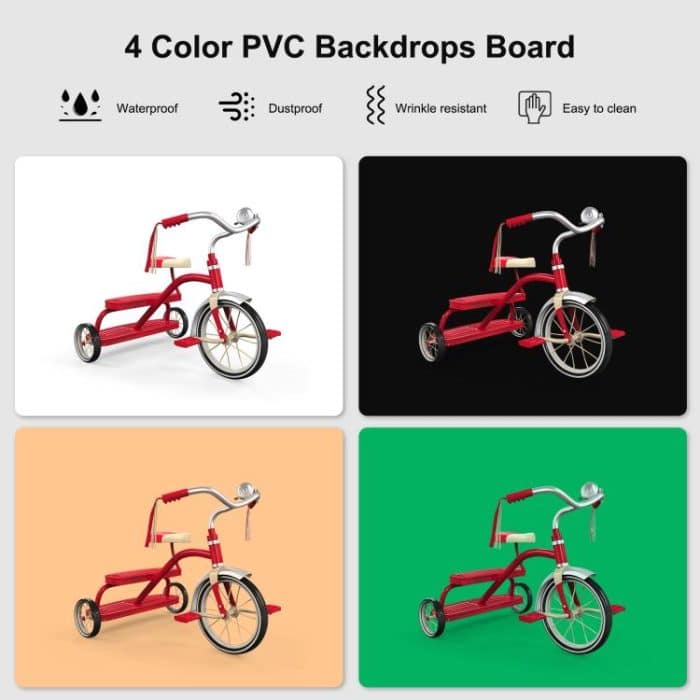 PULUZ Fotostudio-Lichtbox, tragbar, 60 x 40 cm, quaderförmiges Fotostudio-Zelt-Set mit 6 farbigen Hintergründen, 60 x 40cm (UK), 60 x 40cm (EU), 60 x 40cm (AU), 60 x 40cm (US) – Bild 5