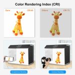 PULUZ Fotostudio-Lichtbox, tragbar, 60 x 40 cm, quaderförmiges Fotostudio-Zelt-Set mit 6 farbigen Hintergründen, 60 x 40cm (UK), 60 x 40cm (EU), 60 x 40cm (AU), 60 x 40cm (US) – Bild 7