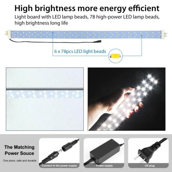 PULUZ 2 m 240 W 5500 K Fotolicht-Studio-Box-Set für Kleidung/Porträt von Erwachsenenmodellen, 2m Box(US), 2m Box(EU), 2m Box(AU), 2m Box(UK) – Bild 7