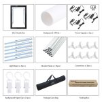 PULUZ 2 m 240 W 5500 K Fotolicht-Studio-Box-Set für Kleidung/Porträt von Erwachsenenmodellen, 2m Box(US), 2m Box(EU), 2m Box(AU), 2m Box(UK) – Bild 10