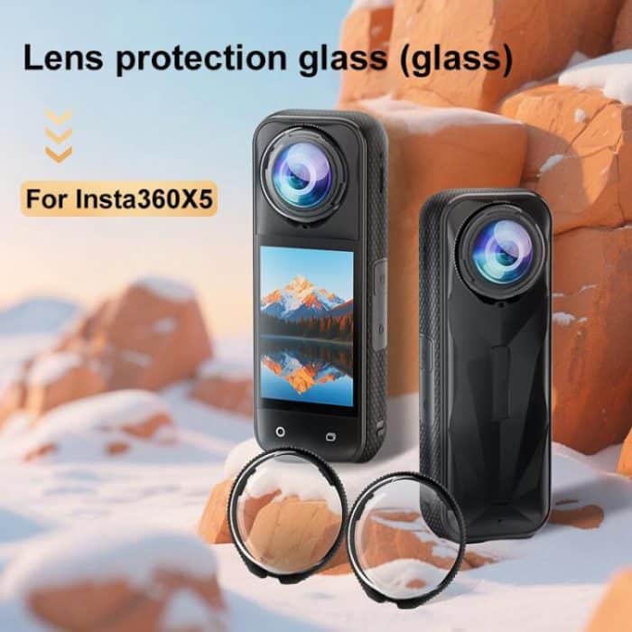 For Insta360 X5 PULUZ Rotating Optical Tempered Glass Lens Guard Protective Cover, Rotating Glass Lens Guard – Bild 3