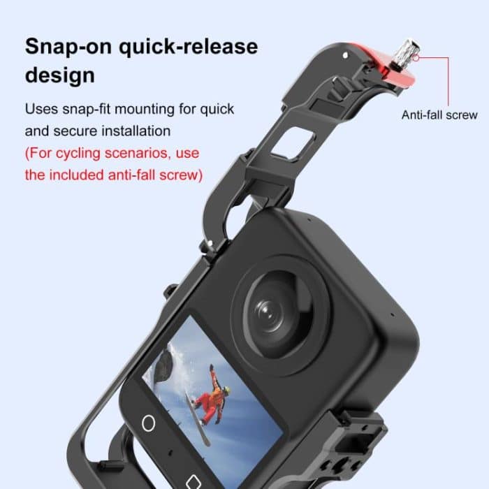 For DJI Osmo 360 PULUZ Aluminum Alloy Protective Cage Expansion Frame with Lens Cover, Protective Cage – Bild 8