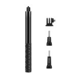 PULUZ 110 cm Metall-Selfie-Stick-Einbeinstativ mit unsichtbarer Adapterbasis und Schraube für Insta360 One RS / X2 / X3 / X4 – Bild 8