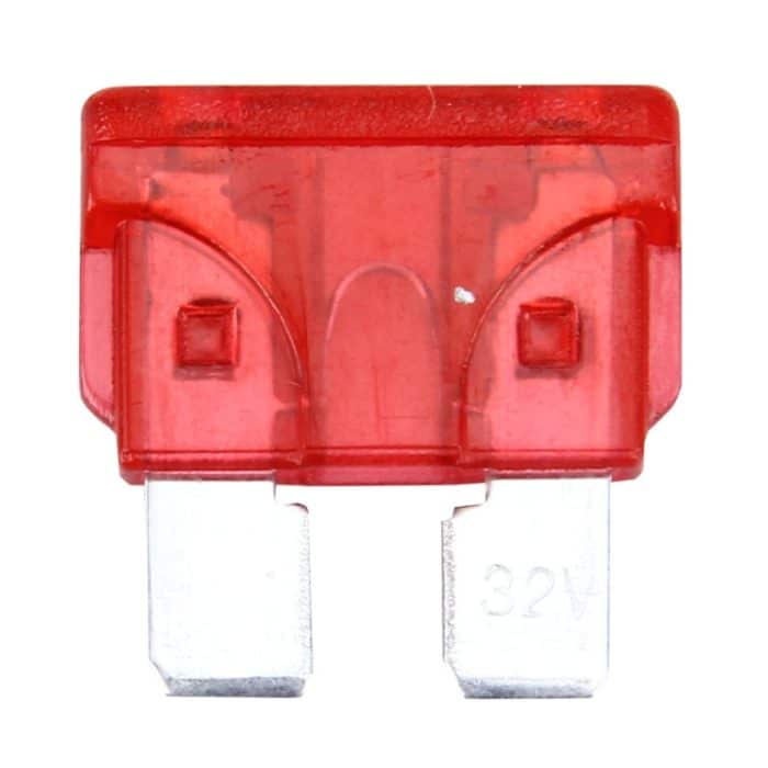 100 Stück Auto-Mini-Blade-Sicherung (30 A), DC 12 V, 25A Transparent, 10A Red, 15A Blue, 20A, 30A – Bild 2
