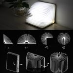 Kreative LED Flip Origami Buchlampe Nachtlichter, warmes weißes Licht + weißes Licht, FS-LED01 500 Lumen – Bild 11