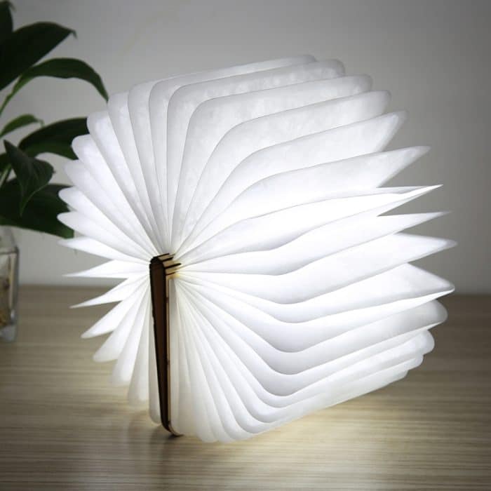 Kreative LED Flip Origami Buchlampe Nachtlichter, warmes weißes Licht + weißes Licht, FS-LED01 500 Lumen – Bild 9