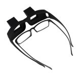 Kreative hochauflösende horizontale Kristall + Kunststoff-Liegebrille (schwarz) – Bild 3