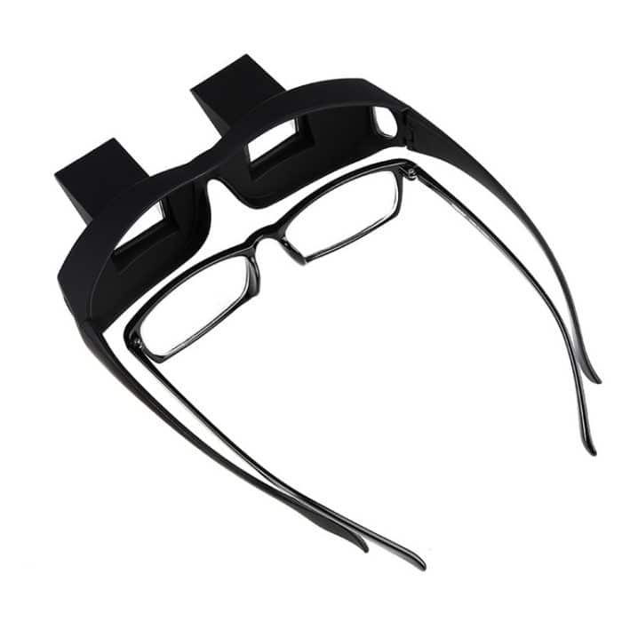 Kreative hochauflösende horizontale Kristall + Kunststoff-Liegebrille (schwarz) – Bild 3