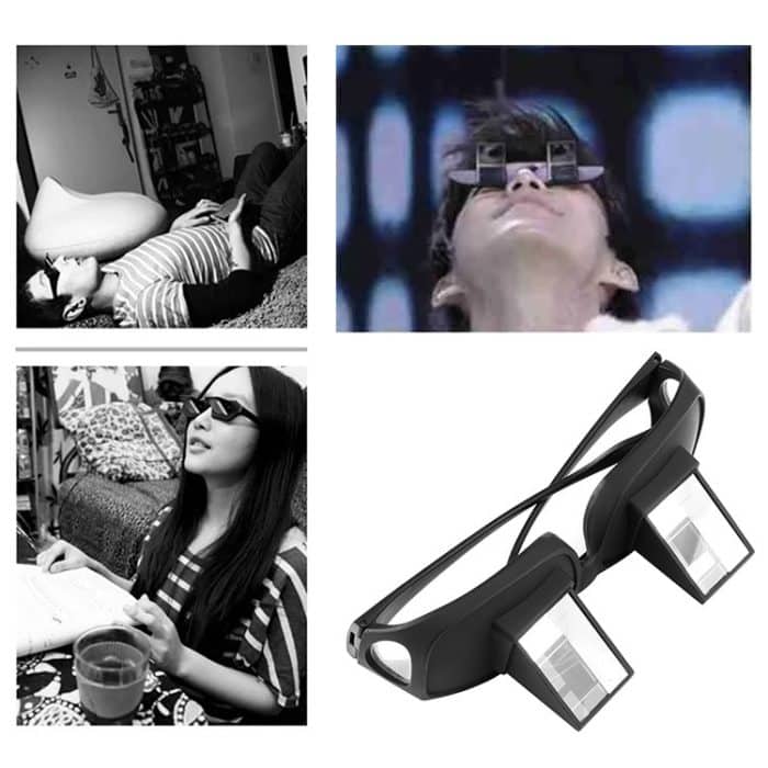 Kreative hochauflösende horizontale Kristall + Kunststoff-Liegebrille (schwarz) – Bild 7