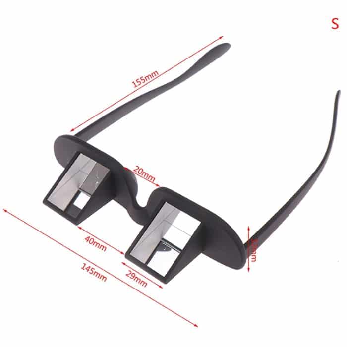 Kreative hochauflösende horizontale Kristall + Kunststoff-Liegebrille (schwarz) – Bild 2