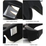 Kreative hochauflösende horizontale Kristall + Kunststoff-Liegebrille (schwarz) – Bild 5