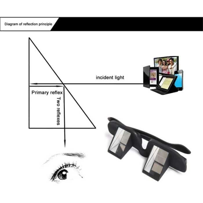 Kreative hochauflösende horizontale Kristall + Kunststoff-Liegebrille (schwarz) – Bild 6