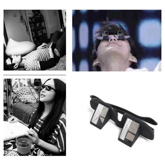 Kreative hochauflösende horizontale Kristall + Kunststoff-Liegebrille (schwarz) – Bild 7