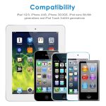 2M USB-doppelseitige Sync-Daten / Ladekabel für iPhone 4 & 4S / iPhone 3GS / 3G / iPad 3 / iPad 2 / iPad / iPod touch (weiß) – Bild 4