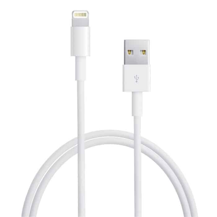 S-IP5G-0102.jpg 2 m langes USB-Synchronisierungsdaten- und Ladekabel für iPhone, iPad (weiß) – Bild 1