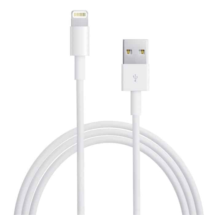 S-IP5G-0139.jpg 3 m USB-Sync-Daten- und Ladekabel, Für iPhone 7 & 7 Plus, iPhone 6 & 6 Plus, iPhone 5 & 5S & 5C, kompatibel mit bis zu iOS 11.02 (Weiß) – Bild 1