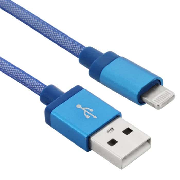 Net Style Metallkopf 8-poliges auf USB-Daten-/Ladekabel, Kabellänge: 1 m – Bild 2
