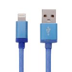 8-poliges 8-poliges USB-Daten-/Ladekabel mit Metallkopf im Net-Stil, Kabellänge: 25 cm