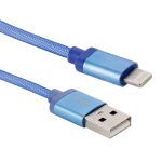 8-poliges 8-poliges USB-Daten-/Ladekabel mit Metallkopf im Net-Stil, Kabellänge: 25 cm – Bild 2