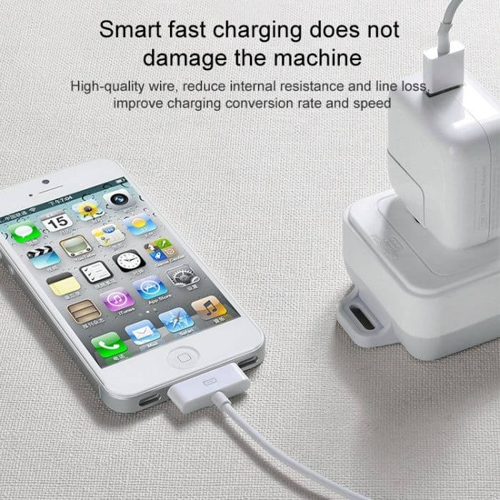 USB-Datenkabel für neues iPad (iPad 3) / iPad 2 / iPad, iPhone 4 & 4er, iPhone 3GS / 3G, iPod touch, Länge: 1m (Original) (weiß) – Bild 6