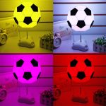 DIY Fußballlampe, USB Handmade Charm Nachtlicht / Schreibtischlampe Bunte Nachttischlampe (Weiß)